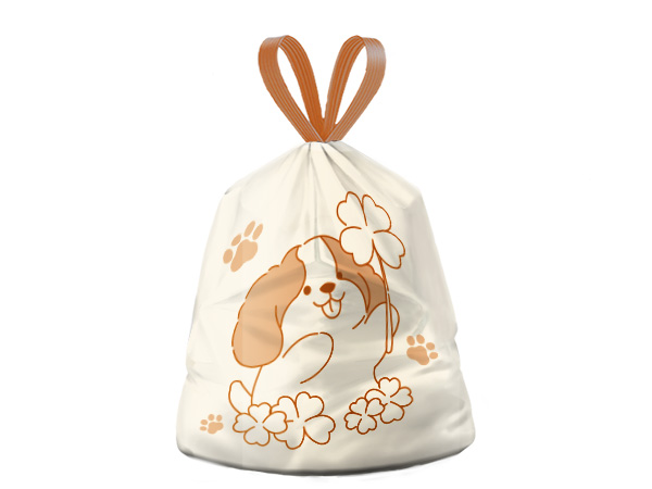 利得家用免斯抽绳垃圾袋50*55cm*100只装（J6789）