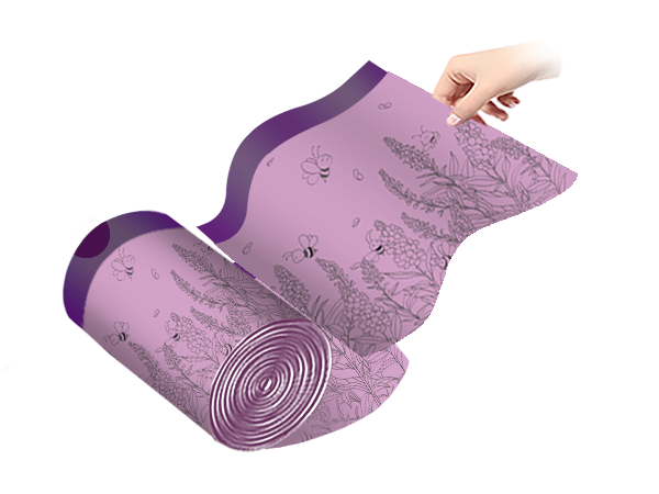 利得家用免撕抽绳垃圾袋45*45cm*100只装(J5114)