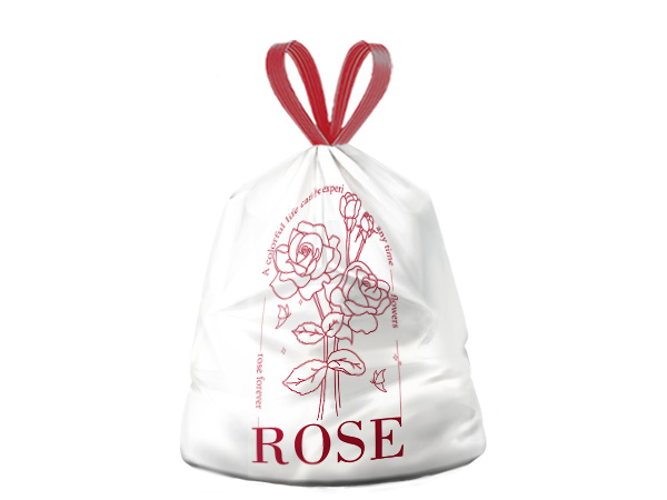 利得家用免斯抽绳趣味印花垃圾袋50*55cm*100只装（J6482）