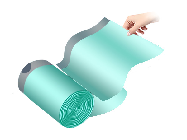 家用免斯抽绳薄荷蓝垃圾袋45*50cm*100只装 家用免斯抽绳薄荷蓝垃圾袋45*50cm*100只装